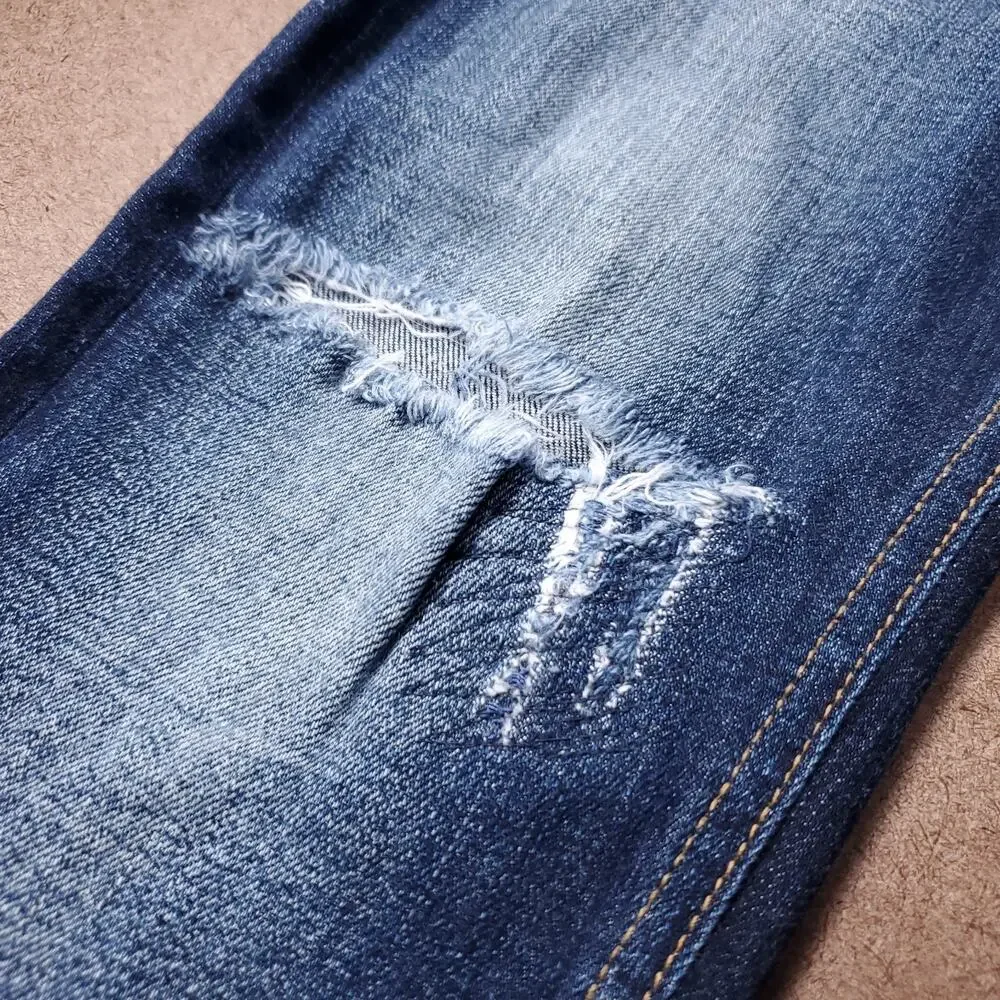 Rag & Bone Jeans Women 28 Dark Blue Skinny Distressed Casual Indie Contemporary